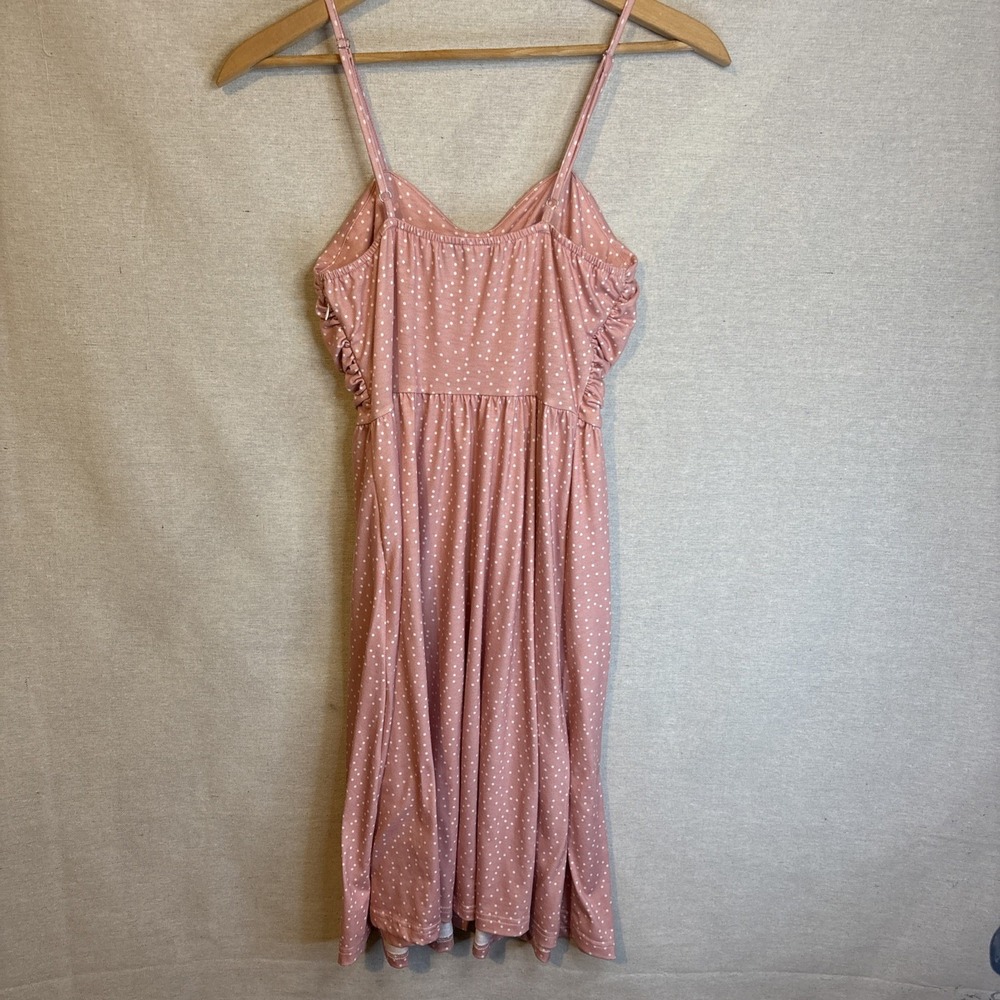 Drimmaks Womens Polka Dot Dress Small Cottagecore Sundress‎ Pink Feminine Flirty - Picture 5 of 9